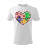 Tricou Personalizat Inima Autism , Dragoste si Intelegere