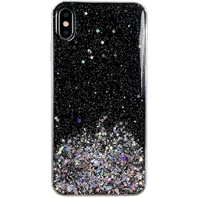 Husa SAMSUNG Galaxy A31 - Glitter Lichid Star (Negru) Wozinsky foto