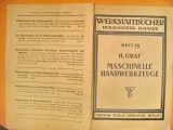 7281- I-H.Graf-Manual vechi Masini Unelte de mana 1940 Berlin Germania.