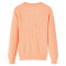 Pulover pentru copii tricotat, portocaliu strălucitor, 116