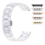 Curea ceramica, compatibila Apple Watch 10, 46mm, Alb