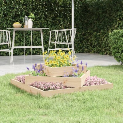 vidaXL Jardinieră, 83x83x27 cm, lemn masiv de pin 823878 foto