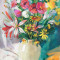 Tablou canvas Flori salbatice, multicolore, pictura, buchet, 40 x 60 cm