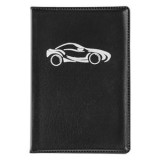 Husă pentru permis de conducere și carduri, 7.5x11 cm, Neagră, CMCLASS