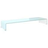 Stativ TV/Suport monitor, sticla, verde, 100 x 30 x 13 cm