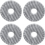 Set de 4 lavete de schimb pentru mop electric MoPei, microfibra, gri, 15 cm
