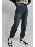 BLUGI DENIM MOM FIT CU TALIE INALTA ANIA S Denim