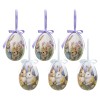Set 6 oua decorative Paste plastic multicolor &Oslash; 7x10 cm