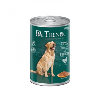 Dr.Trend Conserve caini adulti, carne de pui, 8x1250g foto