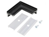 Conector 90&deg; Aluminiu Negru CORNER10