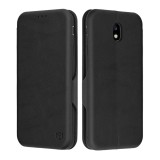Husa 360&Atilde;&sbquo;&Acirc;&deg; Samsung Galaxy J7 2017 Techsuit Safe Wallet Plus, negru