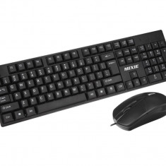 Kit Tastatura si Mouse Mixie X70, USB, 1000dpi, negru