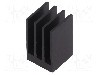 Radiator extrudat, aluminiu, 15mm x 15mm, neagra, Advanced Thermal Solutions - ATS-54150W-C1-R0
