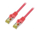 Cabluri Patch S/FTP 6a 2m LSZH Roșu 27AWG, Lanberg