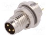 Conector M8 tată 3 pini neecranaţi soclu IP67 60V 2,5&divide;4mm TE Connectivity