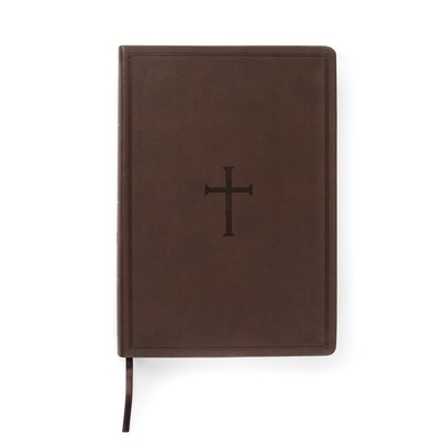 CSB Super Giant Print Reference Bible, Brown Leathertouch, Value Edition foto