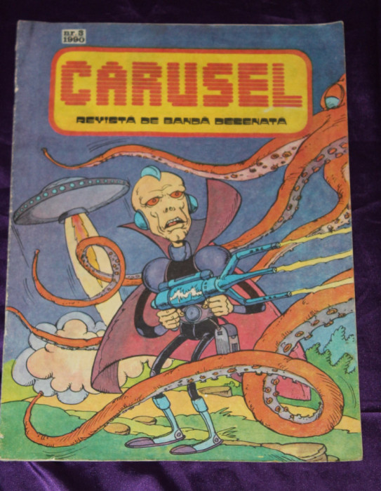 revista Carusel nr 3 1990 benzi desenate romanesti romana sandu florea