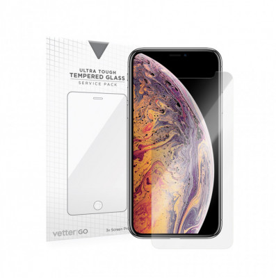 Tempered Glass Vetter GO iPhone XS Max, 3 Pack foto