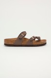 Birkenstock papuci Mayari femei, culoarea maro, 71063