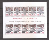 Monaco 1988 - EUROPA CEPT - Transporturi si Comunicatii (MC de 5 serii), MNH, Nestampilat