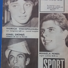 myh 112 - Revista SPORT - nr 20/octombrie 1968 - Dobrin