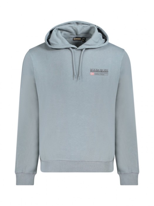 Hanorac barbati, cu mini imprimeu cu logo, Regular fit, Gri, L