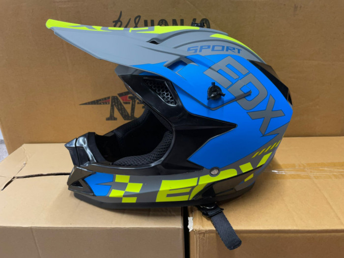 Casca ATV Cross Enduro S M L XL NOUA BLUE