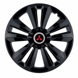 Set 4 Capace Roti Terra Negru R14, pentru Mitsubishi
