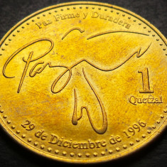 Moneda exotica 1 QUETZAL - GUATEMALA, anul 2019 * cod 2923 = A.UNC + CAMEO