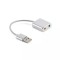Cablu adaptor USB 2.0 - placa de sunet audio 7.1 virtual 10cm aluminiu WELL