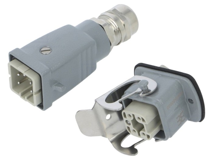 Conector HDC 5 pini, 400V, 16A