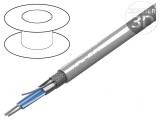 Cablu RS485 1x2x24AWG litat Cu PVC gri 305m CPR Eca 300V