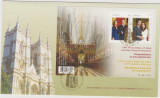 CANADA 2011 NUNTA REGALA -Printul William cu Catherine Middleton FDC cu blocul