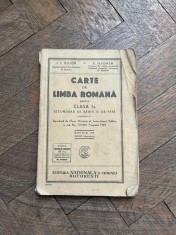 I. I. Bujor - Carte de limba romana pentru clasa I-a secundara de baieti si fete (1929) foto