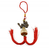 Amuleta feng shui cu dragon si clopotel 32cm, Stonemania Bijou