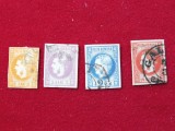 Romania 1868 - Carol l cu favoriti - LP21-24, STAMPILAT (T277)