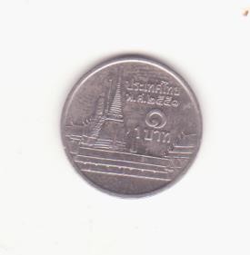 Thailanda 1 baht 1998 (2541) - templul Phra Kaew. foto