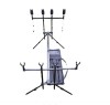 Rod Pod EAST SHARK 4 Posturi, 4 Senzori, 4 Swingere, Aluminiu, Pescuit Mal
