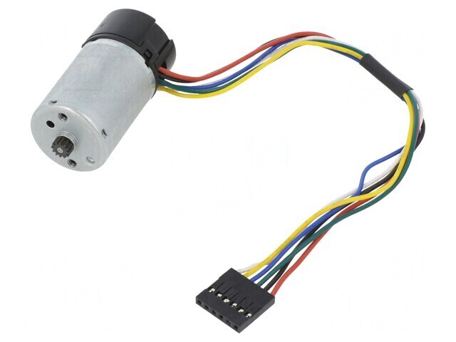 Motor DC 6V 2.4A cu Encoder 48 CPR și Reductor Metalic