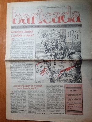 baricada 17 aprilie 1990-articol regele mihai foto