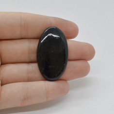 Cabochon turmalina negra 37x22x5mm c5