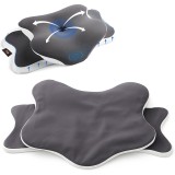 Fata de perna 65 x 40 pentru perna ortopedica Linomag&reg;, Husă de schimb Respirabila, Lavabila, Antialergica, Alb/Negru