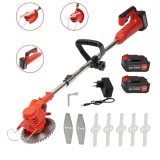 Motocoasa electrica extensibila 850W cu 2 baterii 21V si accesorii