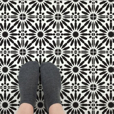 Sablon Perete vopsire, tencuiala 0.7mm Nilah Tile Stencil Refolosibil, model MXSP7266, 400 x 400 mm foto