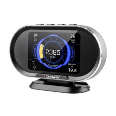 Display Konnwei KW206, OBD2, Ecran HUD LCD 3.2&quot;, Test 0-100, 92 Date Afisate, Afisare/Stergere Erori, Luminozitate Automata, Auto Sleep