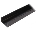 Profil aluminiu negru 1m pentru module LED de suprafață