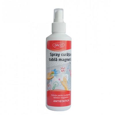 Spray curatare tabla magnetica, cantitate 250 ml, antistatic, curatare usoara, Daco foto