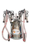 Aparat de muls vaci EMT galvanizat, un bidon inox 40 litri, 2 posturi( ungere)