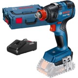 Bosch GDX 18V-200 + GAL 18V-40 - Masina de insurubat cu impact fara acumulatori Li-Ion 18 V - Ah patrat 1/2 inch si hexagon interior 1/4 inch 200 Nm M