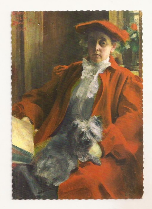 FA87 -Carte Postala- SUEDIA - Anders Zorn - Portrait of Emma, necirculata